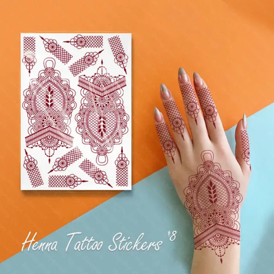 Autocollants de Tatouage Henné