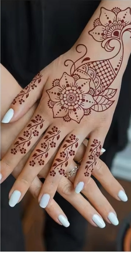 Autocollants Tatouage Henné Ensemble 3 pièces