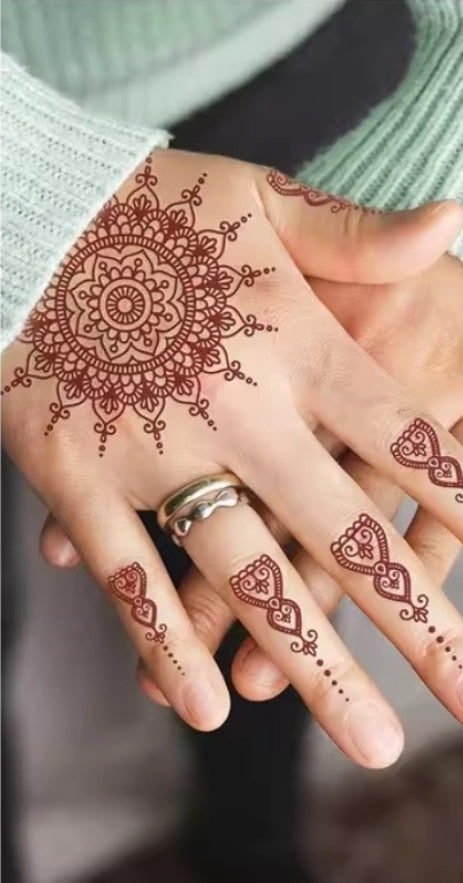 Autocollants Tatouage Henné Ensemble 3 pièces