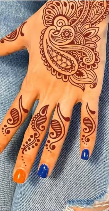 Autocollants Tatouage Henné Ensemble 3 pièces